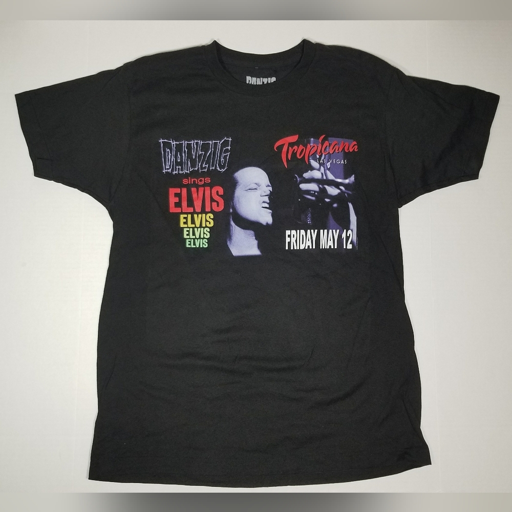 NEW! DANZIG SINGS ELVIS LAS VEGAS TROPICANA LARGE UNISEX TSHIRT - CONCERT SHIRT